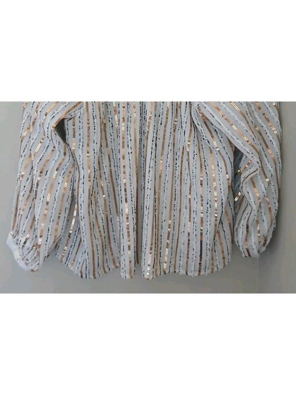 New Johnny Was Jade Eden Sequin Embellished Blouse - Picture 10 of 11